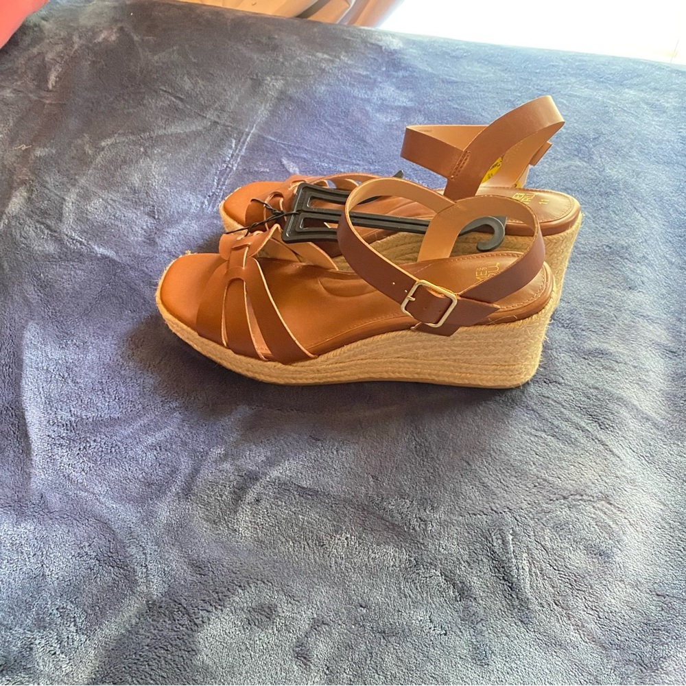 Brown Wedge Sandals